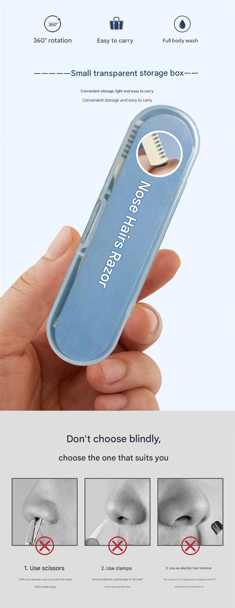 Compact Manual Nose Hair Trimmer Image 9