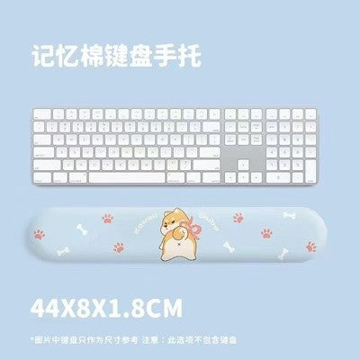 Cute Shiba Inu 3D Gaming Mouse Pad with Wrist Support - Natural Rubber Anti-Slip Design
