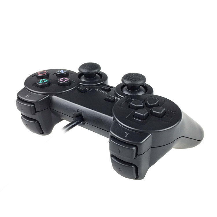 PS2 Wired Game Controller with Dual Vibration Motors - Ultimate Gaming Experience