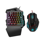 V100+A907 Wired Keyboard and Mouse Set (Pack of 1)