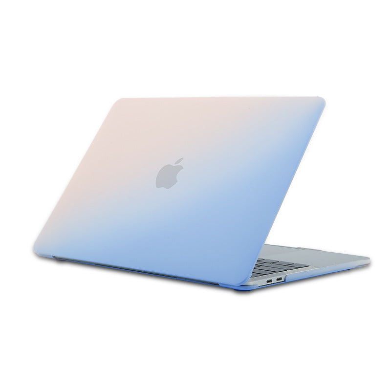 Stylish MacBook Pro & Air Protective Case - Pink Blue Gradient Shell for 13-16 Inch Models