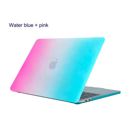 Stylish MacBook Pro & Air Protective Case - Pink Blue Gradient Shell for 13-16 Inch Models