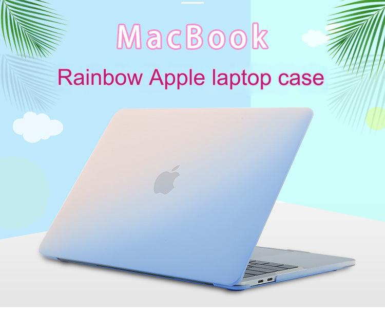 Stylish MacBook Pro & Air Protective Case - Pink Blue Gradient Shell for 13-16 Inch Models