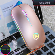 Rose gold colorful breathing luminous charging version (Pack of 3)