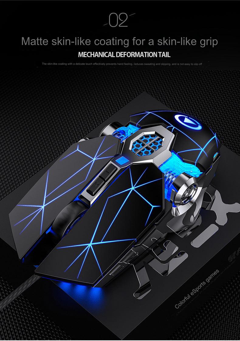 Ergonomic Gaming Mouse with 3200 DPI – USB Wired, 7 Programmable Buttons, RGB Lighting, Silent Clicks – Ideal for Gamers & Professionals