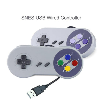 Gaming USB Controller for PC - Retro SNES Style Gamepad, Ideal for All Ages