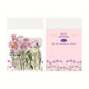 Transparent flower PINK 40 pieces/bag