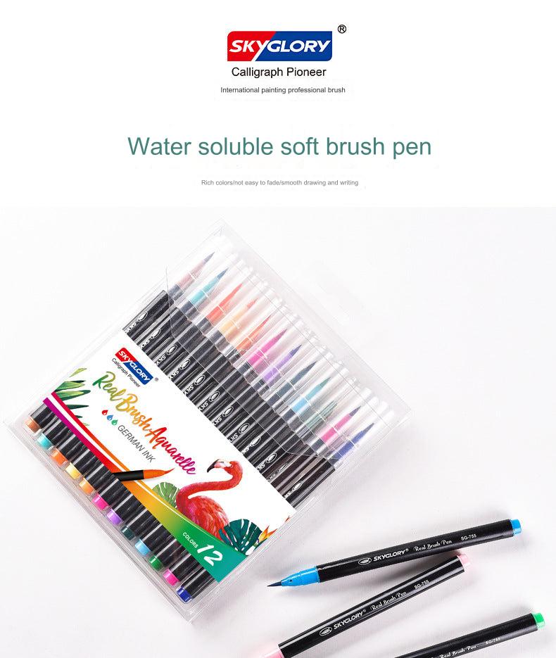 Skyglory Watercolor Brush Pen Set - 36 Vibrant Washable Colors for Art and Craft Projects