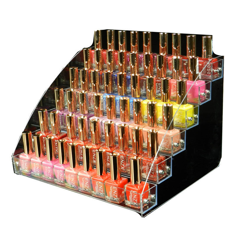 cosmetic stand with multiple beauty products