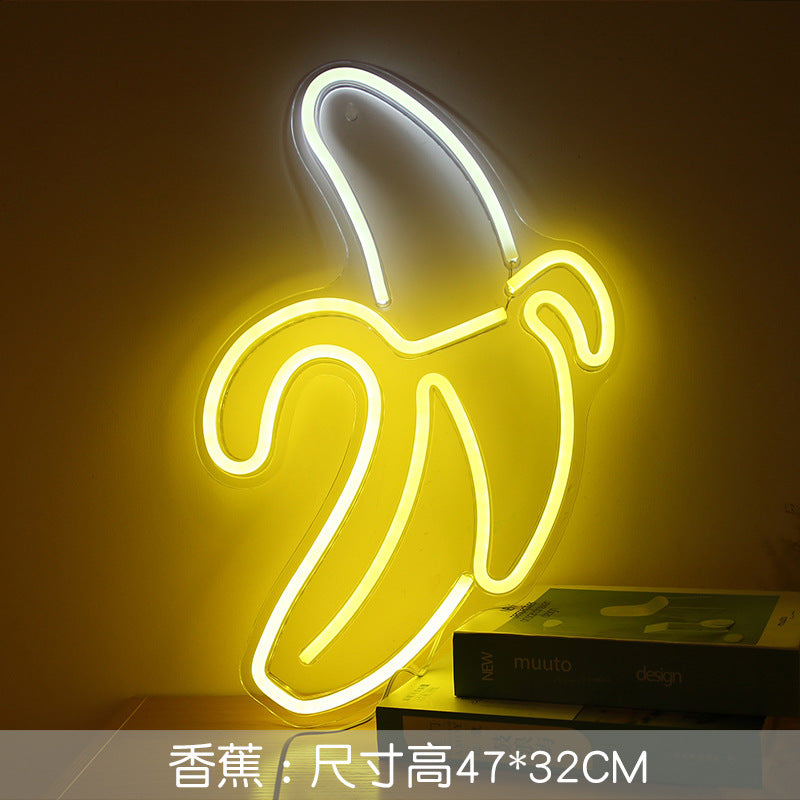 neon sign with victory hand design