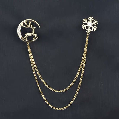 Elegant alloy lapel pin for men and women