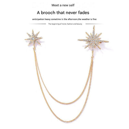 Fashionable star pin for formal wear