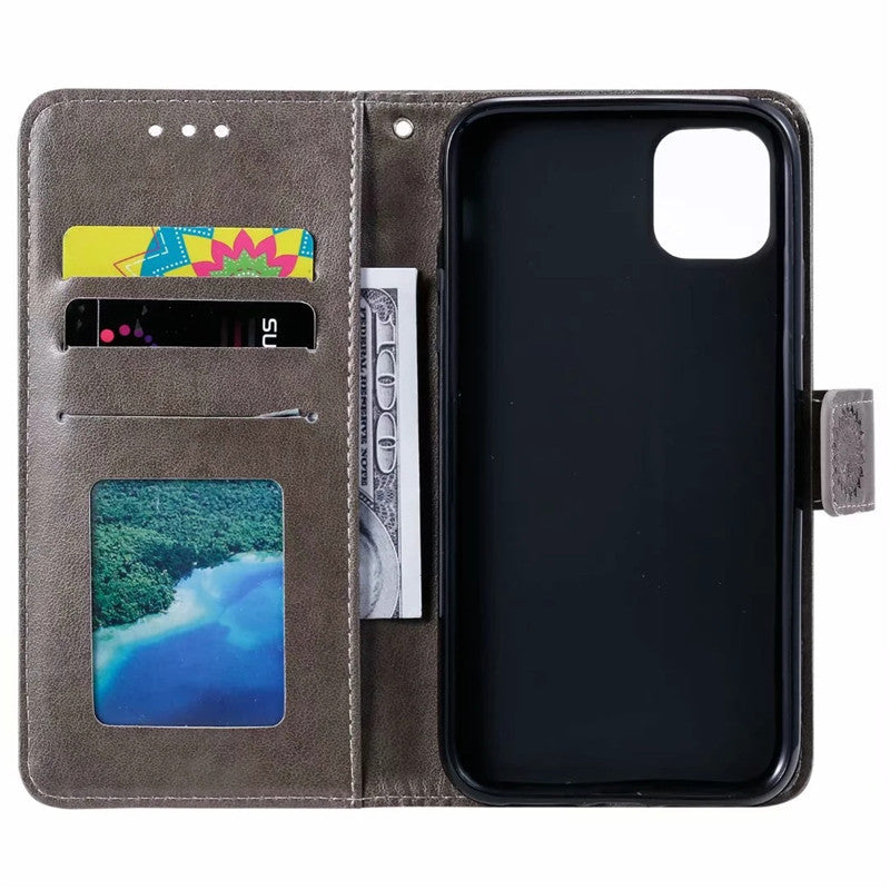 Stylish Leather Phone Wallet Case for iPhone 15/16 & Samsung Galaxy - Multiple Colors