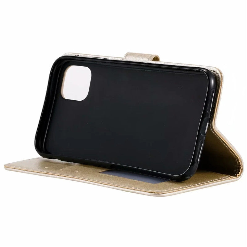 Stylish Leather Phone Wallet Case for iPhone 15/16 & Samsung Galaxy - Multiple Colors