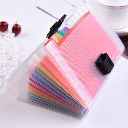 compact mini file folder colorful pockets