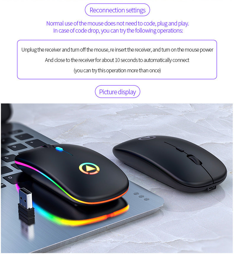 RGB lighting mouse