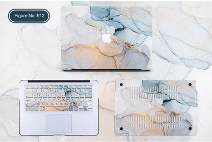 Stylish Marble Hard Shell Case for MacBook Air & Pro - Custom Fit Protective Cover