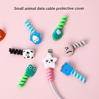 Cartoon animal cable organizer penguin shape