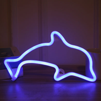 fun heart shaped neon light