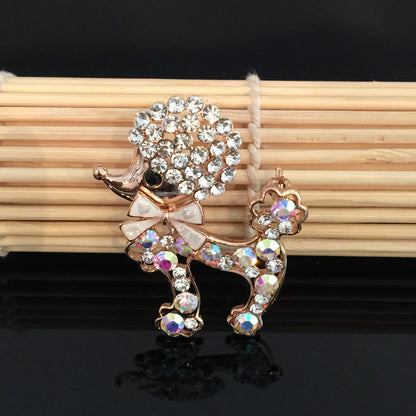 Cute Dog Brooch with Bow Style - Image 4