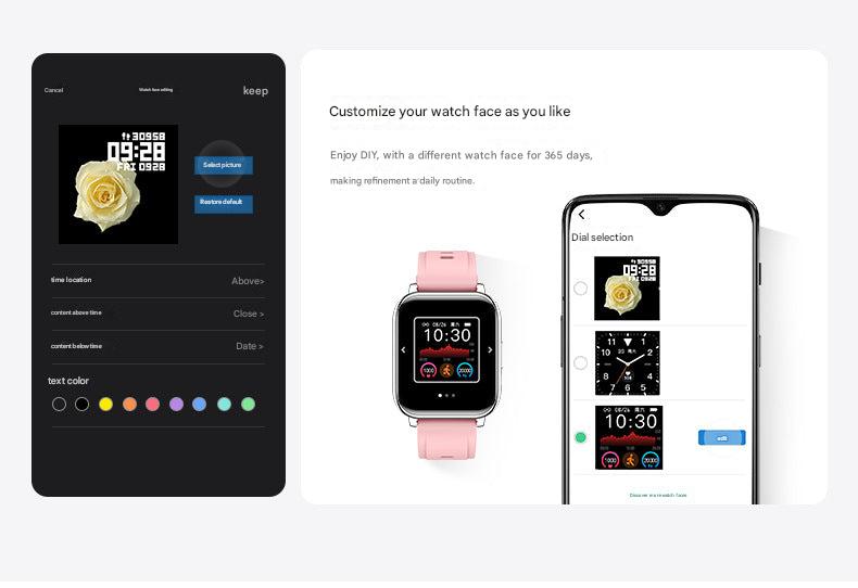 P25 Smartwatch displaying health monitoring metrics