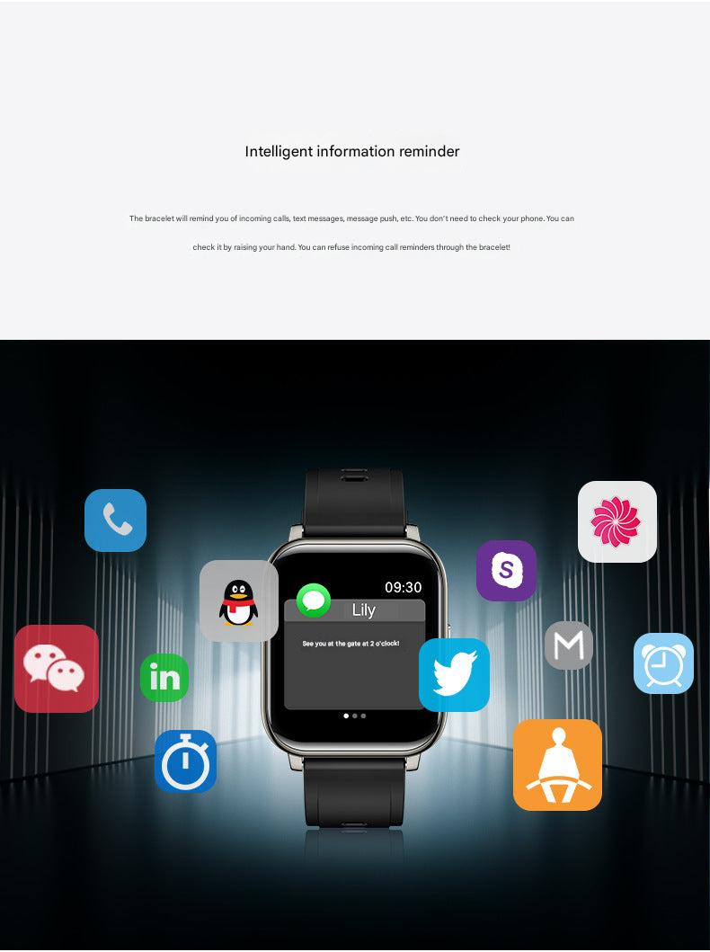 P25 Smartwatch side profile showing fitness tracking features