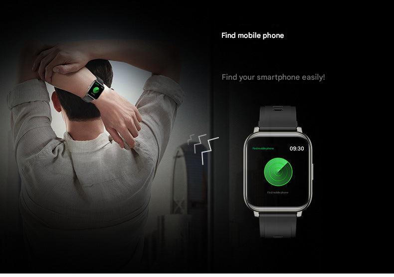P25 Smartwatch side profile showing fitness tracking features