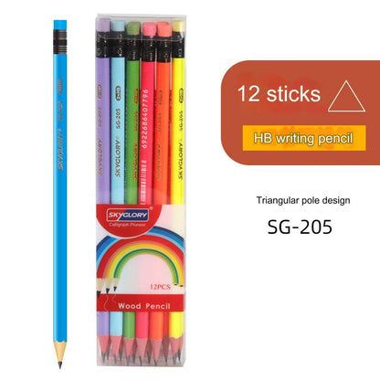 12-Pack Premium HB Pencils with Erasers - Perfect for Students and Artists