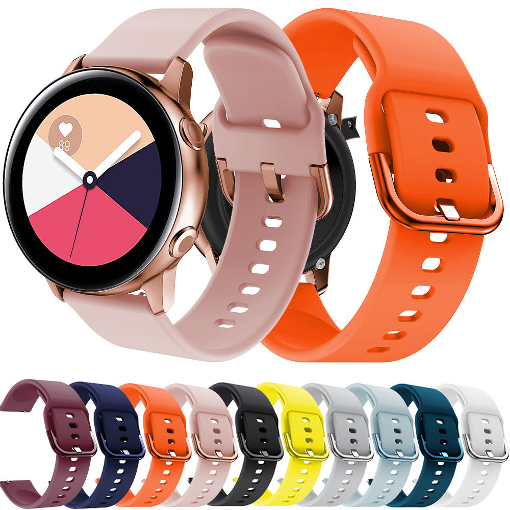 Premium Silicone Sport Band for Samsung Galaxy Watch Active/Active2 - Customizable Colors