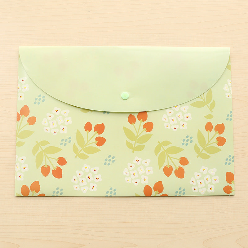 floral pattern PVC document holder image