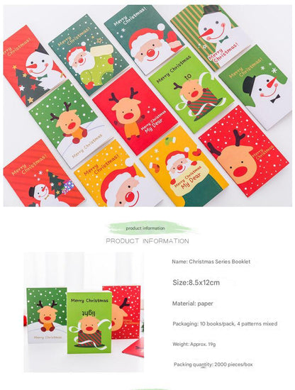 Cartoon snowman mini notebook