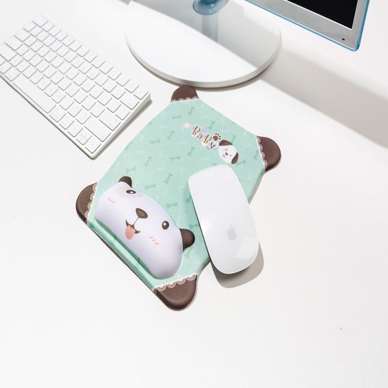 Cute Cartoon Silicone Wrist Support Mouse Pad - Ergonomic Office Desk Accessory