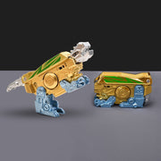 Mechanical Tyrannosaurus - Yellow and Blue Transforming Fidget Spinner (Pack of 2)