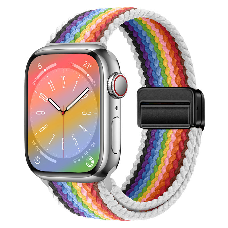 Stylish Nylon Woven Magnetic Apple Watch Band - Compatible with All Series