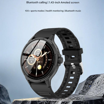 Bluetooth smartwatch displaying music control feature