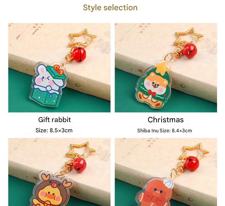 Colorful gift rabbit keychain image