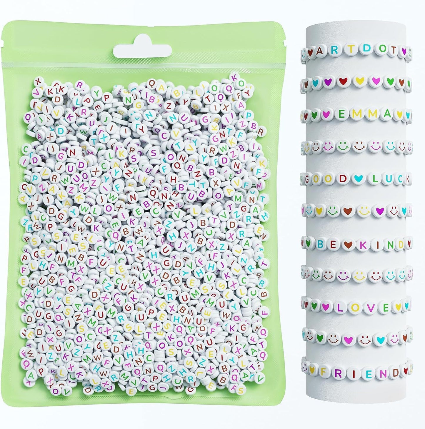 DIY beads for crafting in transparent color