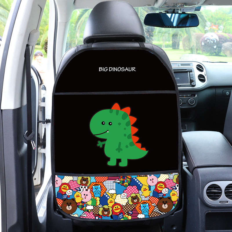 musical cartoon character car seat protection pad