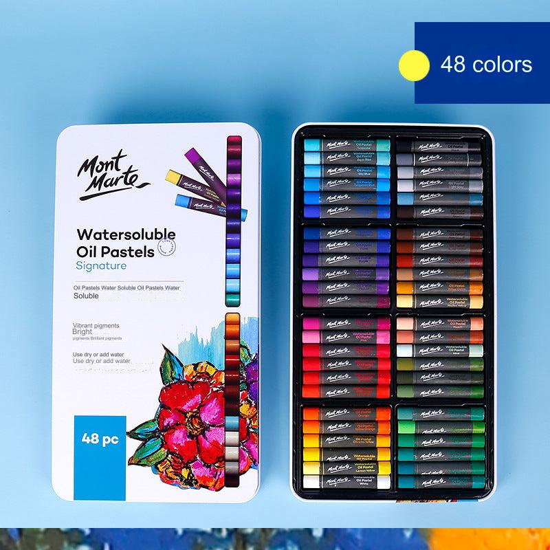 Montmartre 24-Color Ultra Soft Oil Pastels for Kids - Vibrant, Easy to Blend Art Crayons