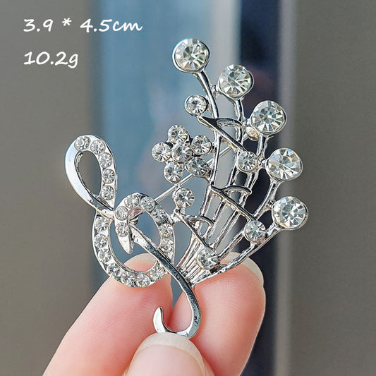 Chic electroplated lapel pin for fashion