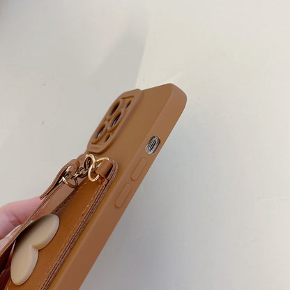 Brown iPhone Wallet Case