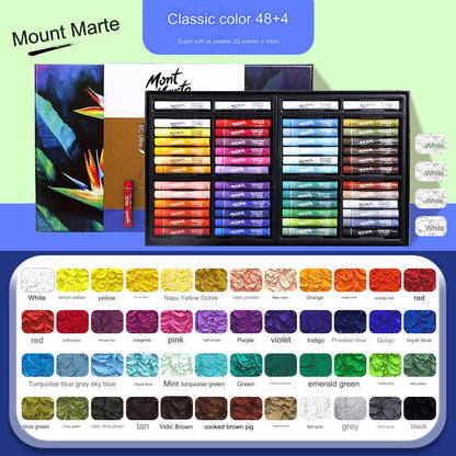 Montmartre 24-Color Ultra Soft Oil Pastels for Kids - Vibrant, Easy to Blend Art Crayons