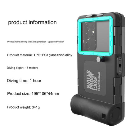 Ultra-Durable 15M Waterproof Diving Case for iPhone & Samsung - Anti-Shock & Impact-Resistant