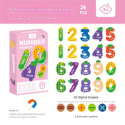 Math Calculation Numbers Refrigerator Magnet Set (Pack of 1)