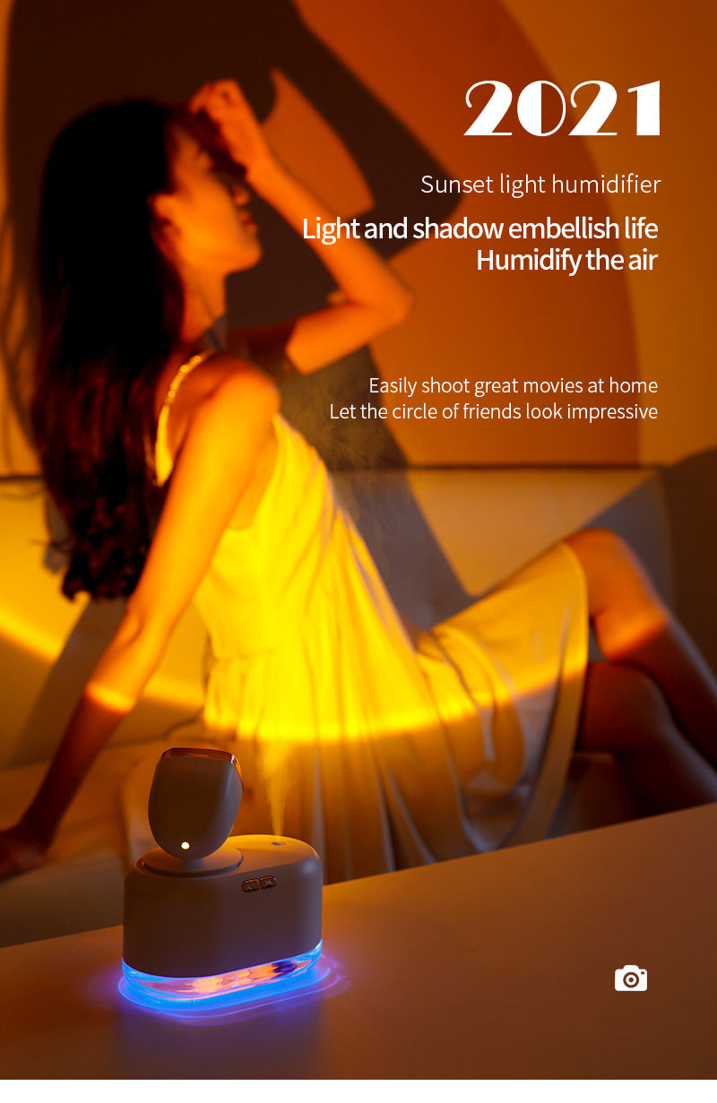 sunset projector humidifier LED