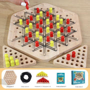 Set 2: Large Two-Player Linked Triangle Chess with Board (Pack of 1)