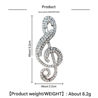 Elegant music note accessory for women and men