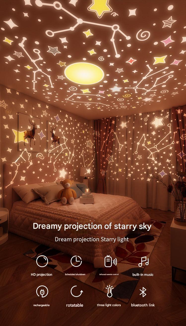 Night mode bunny star projector with USB