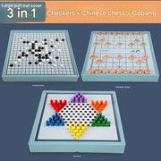 [Set 5] New Large 30*30cm Three-in-One Chess Set + Instruction Manual Included