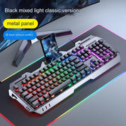 Metallic Gray Rainbow Light [Single Keyboard] (Pack of 5)